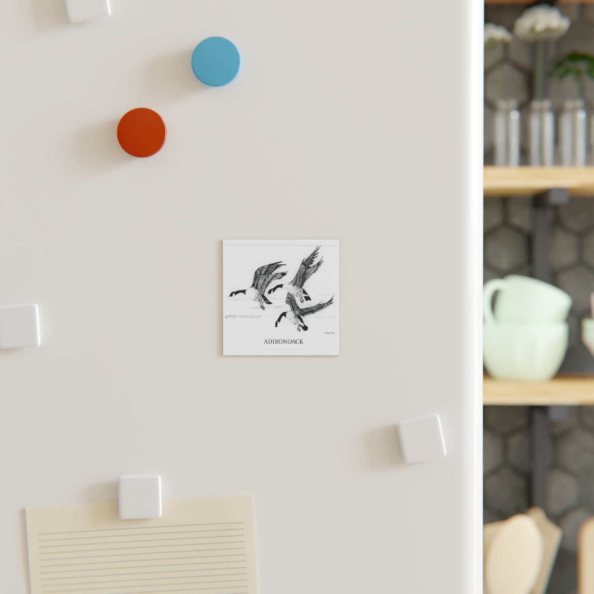 JanssenARTS Geese Flying Magnet