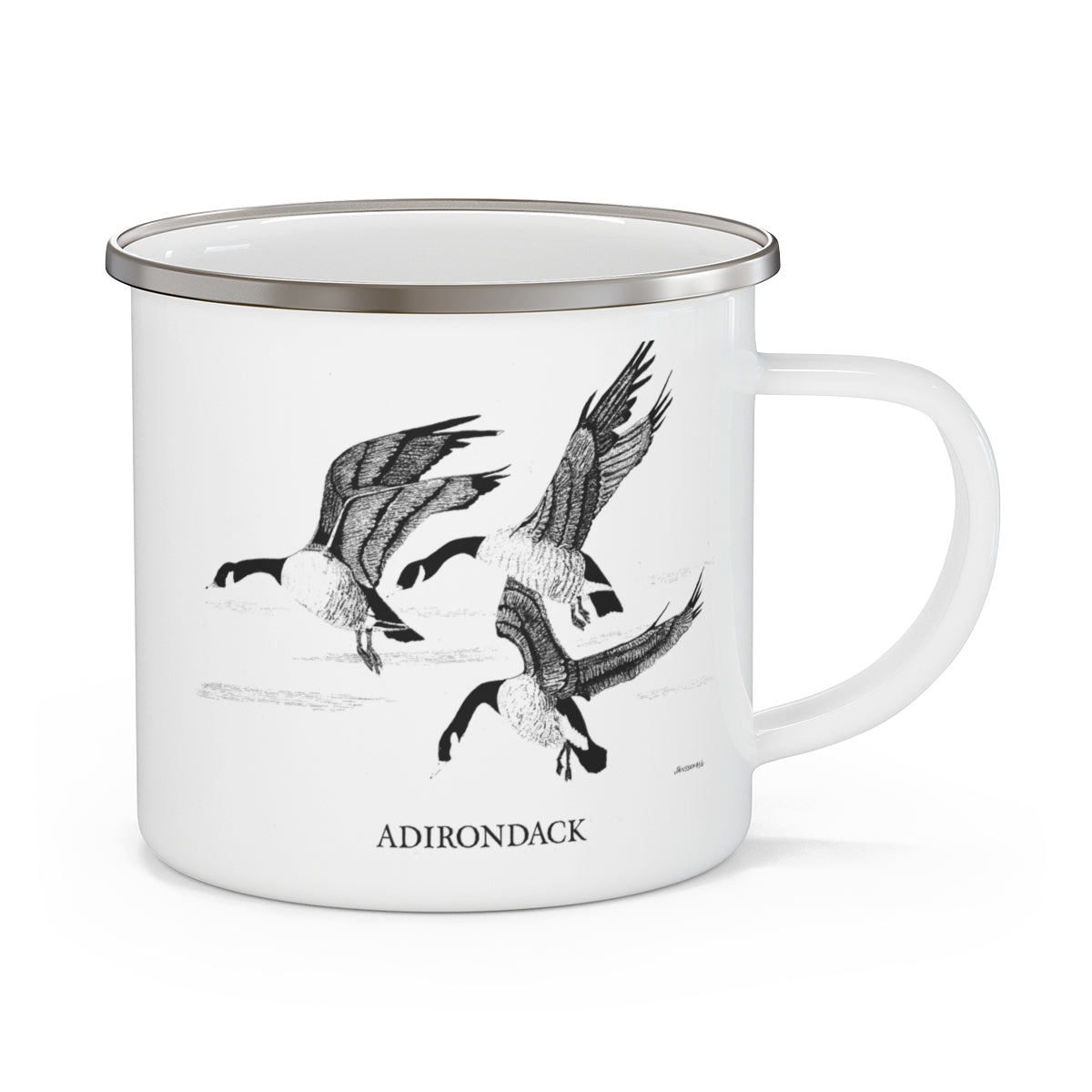 Grouse Camp Where Bird Dogs Rule Enamel Camp Mug