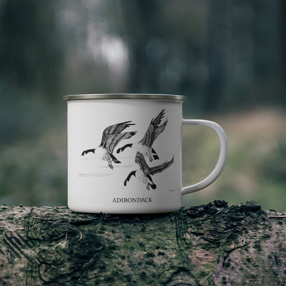 JanssenARTS Adirondack Enamel Camping Mug