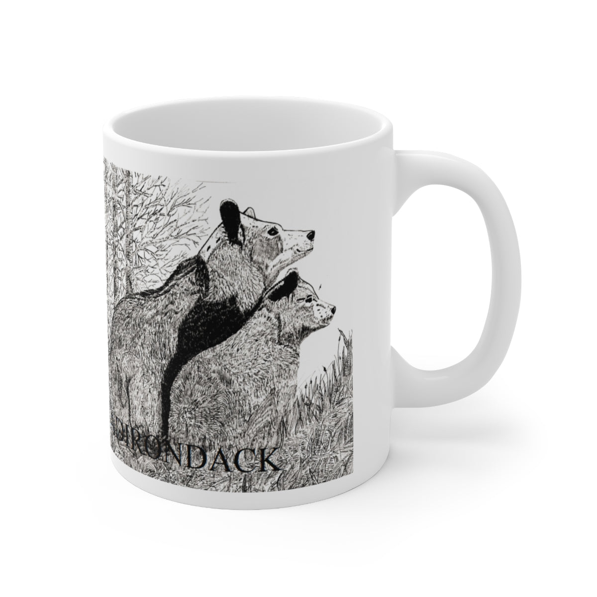 JanssenARTS Adirondack Bears Ceramic Mug