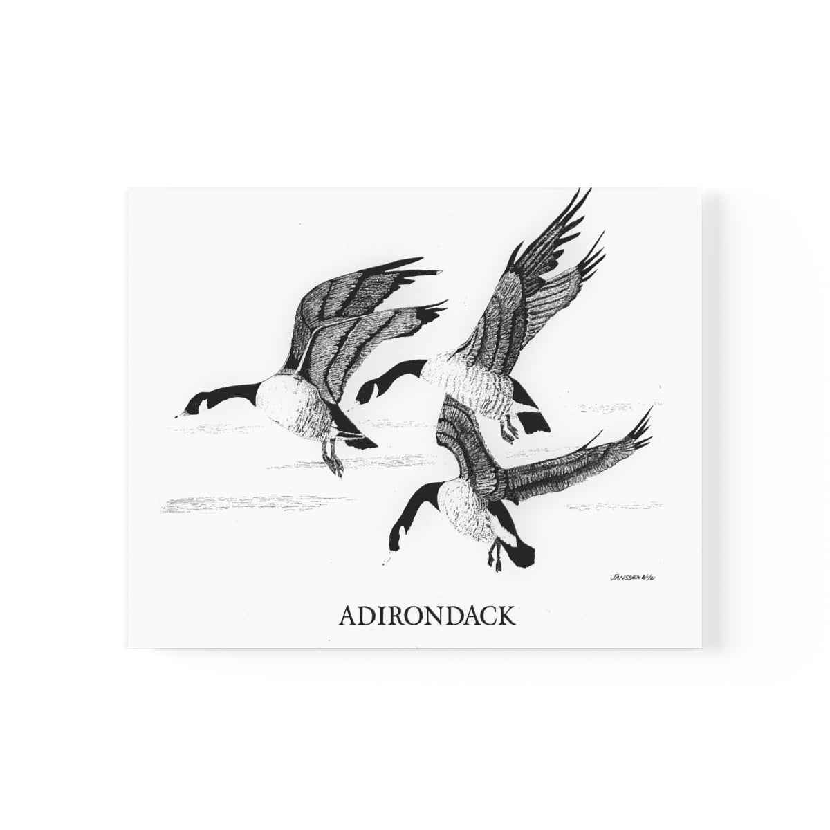 JanssenARTS Adirondack Geese Flying Print