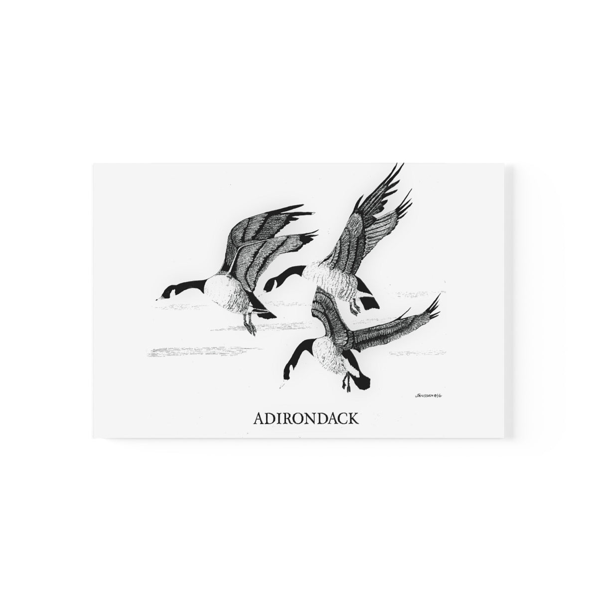 JanssenARTS Adirondack Geese Flying Print