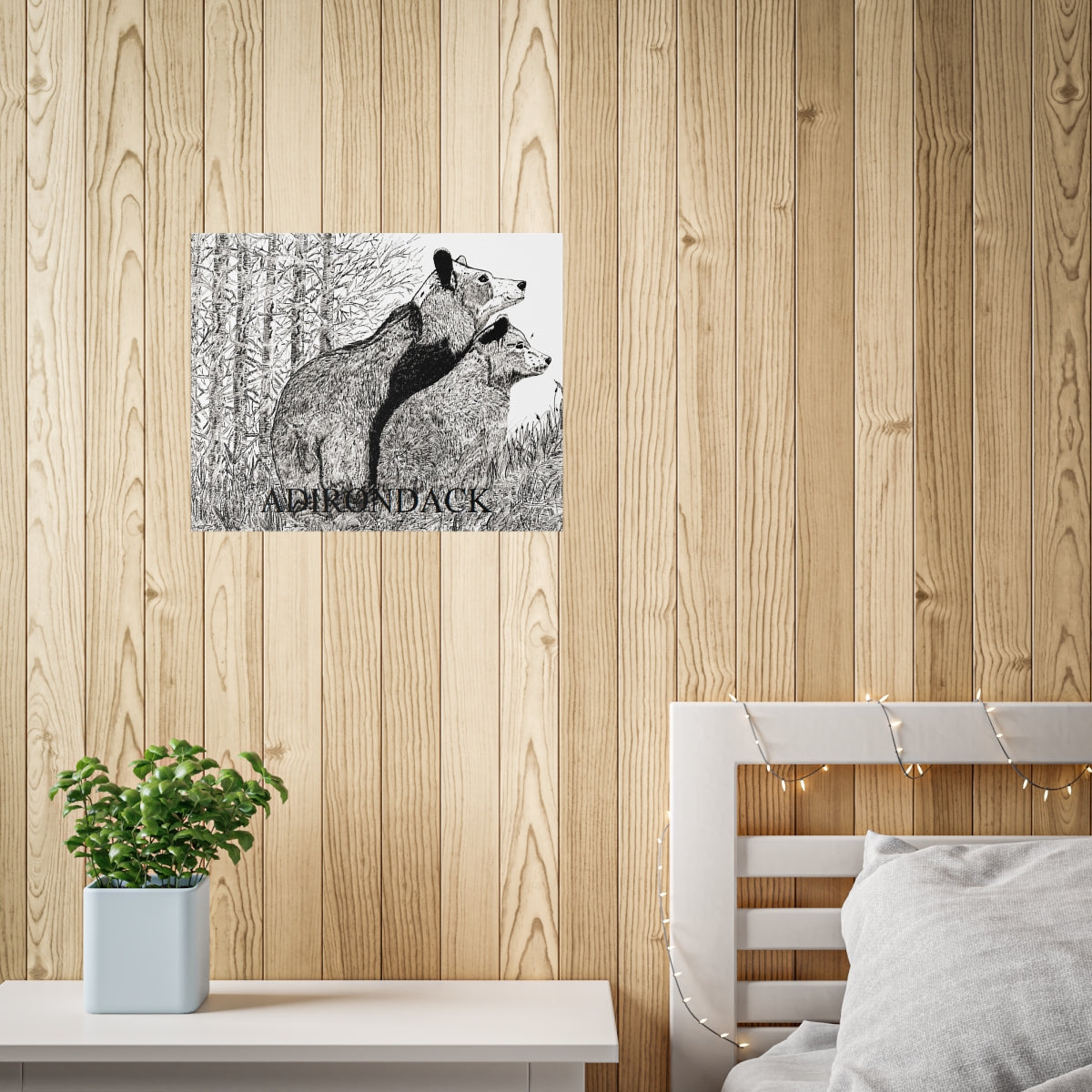 JanssenARTS Adirondack Black Bears Print