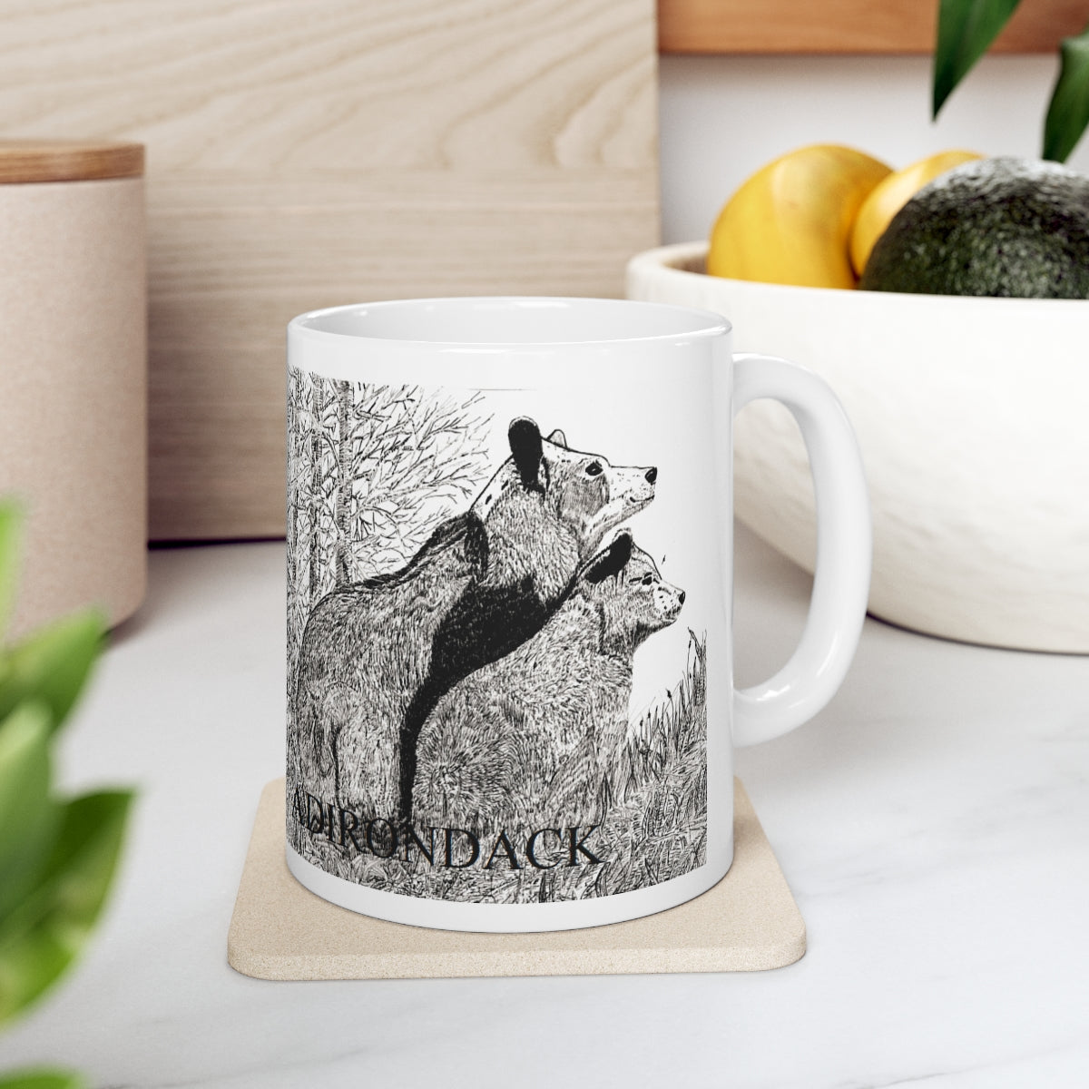 JanssenARTS Adirondack Bears Ceramic Mug