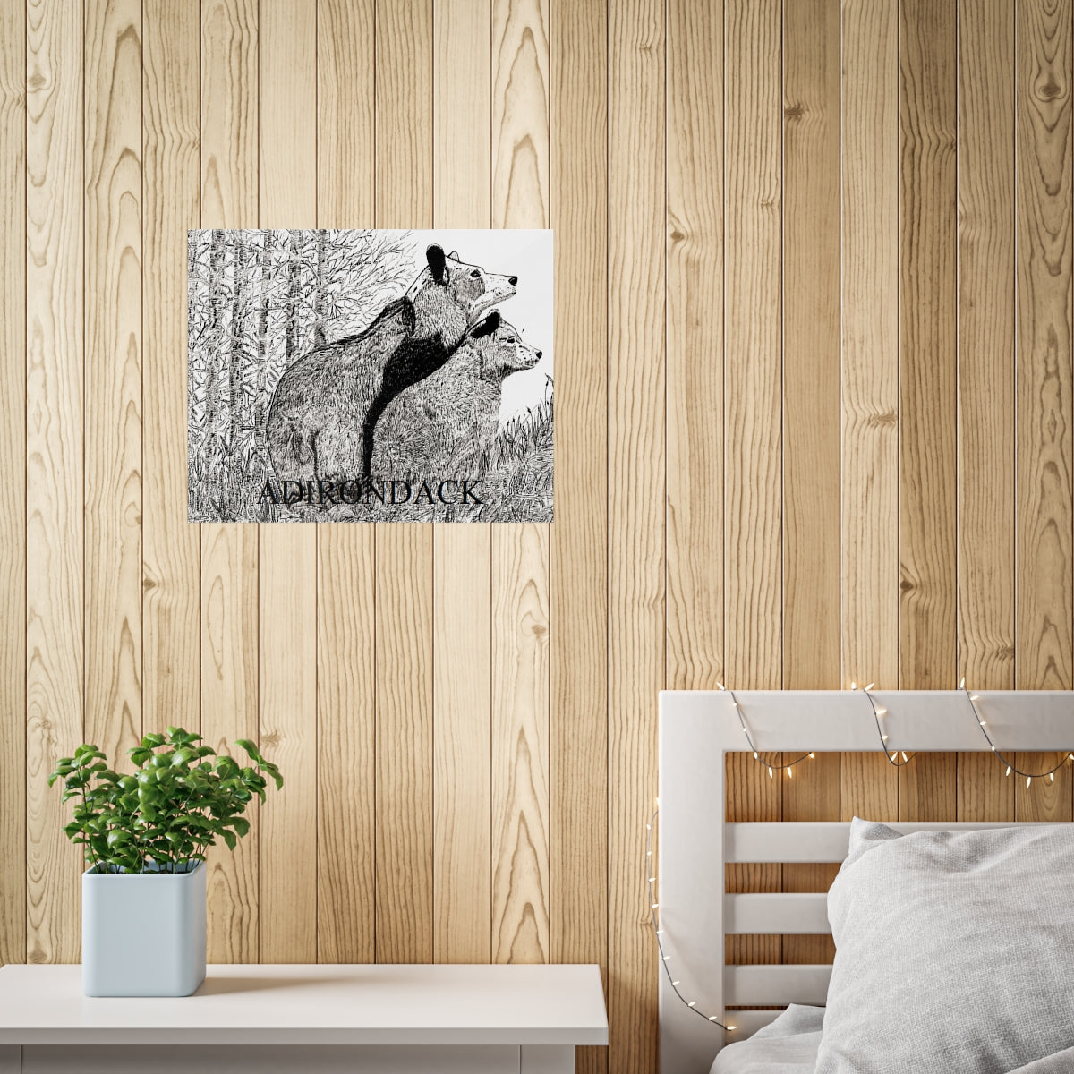 JanssenARTS Adirondack Black Bears Print