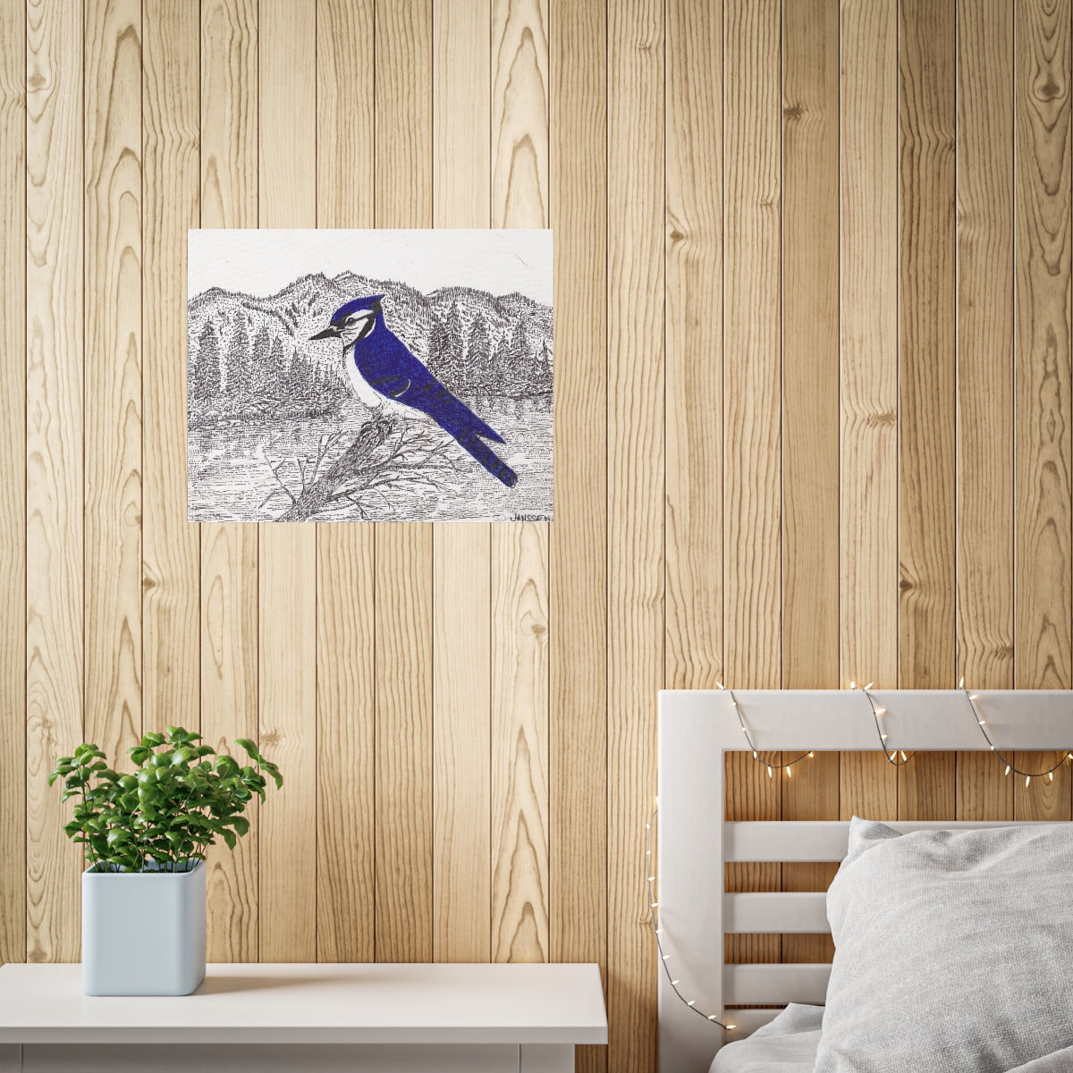 JanssenARTS ADK Blue Jay Print