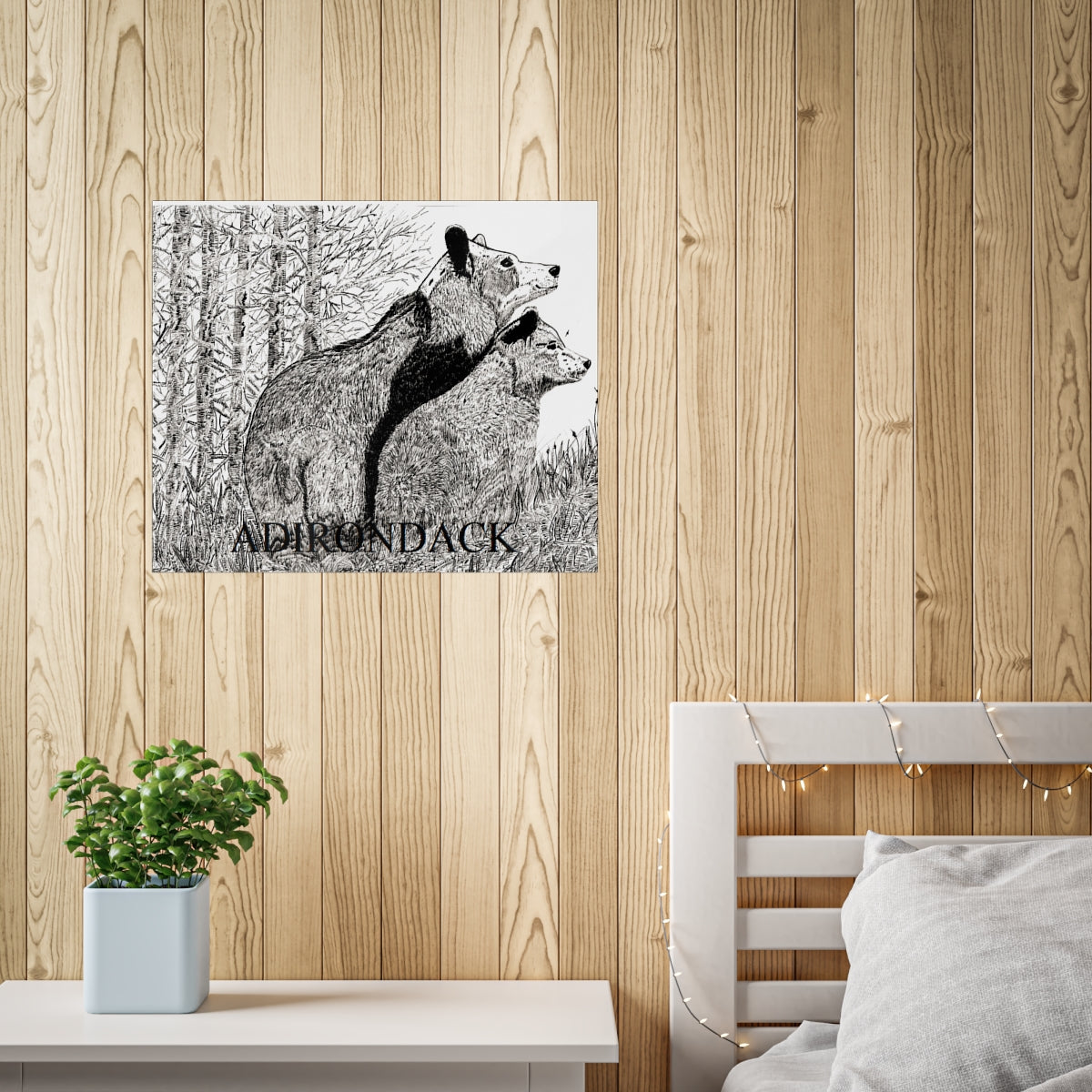 JanssenARTS Adirondack Black Bears Print