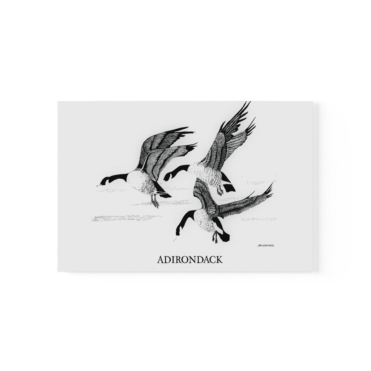 JanssenARTS Adirondack Geese Flying Print