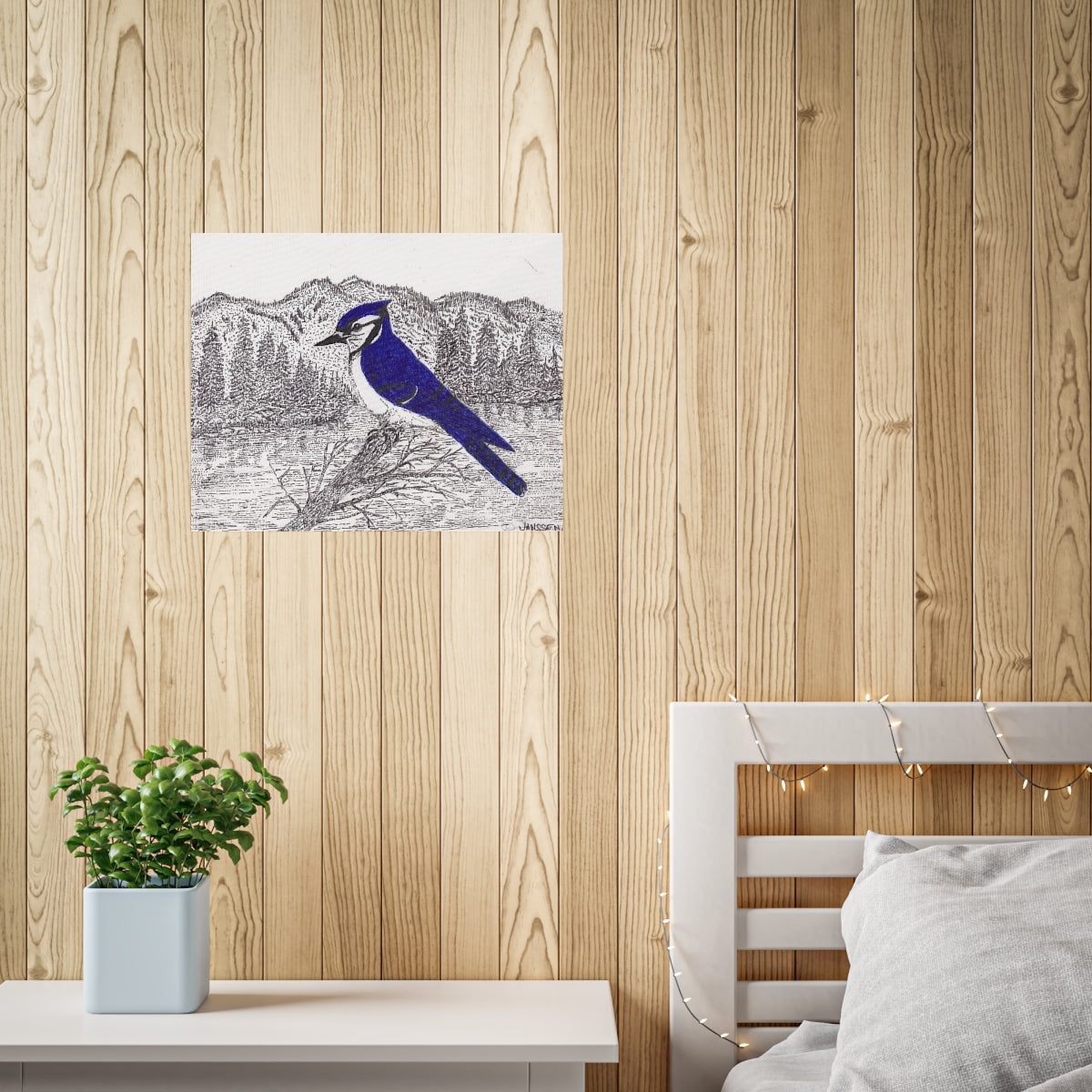 JanssenARTS ADK Blue Jay Print