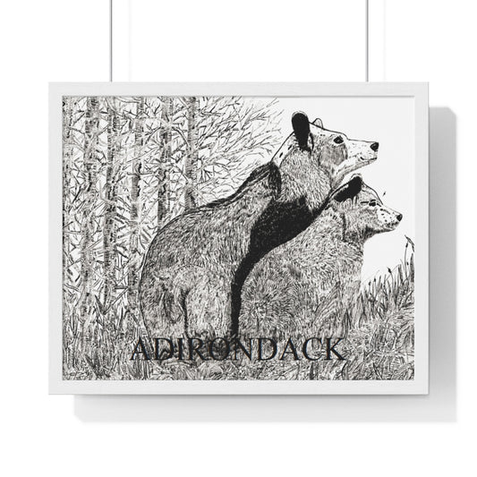 JanssenARTS Adirondack Black Bears Framed Print