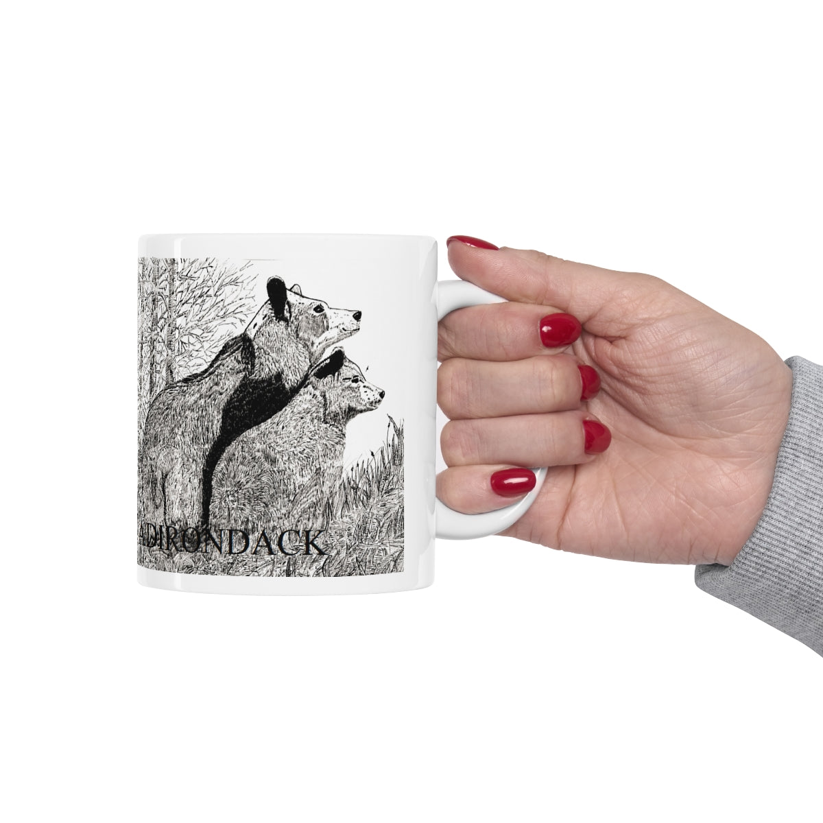 JanssenARTS Adirondack Bears Ceramic Mug