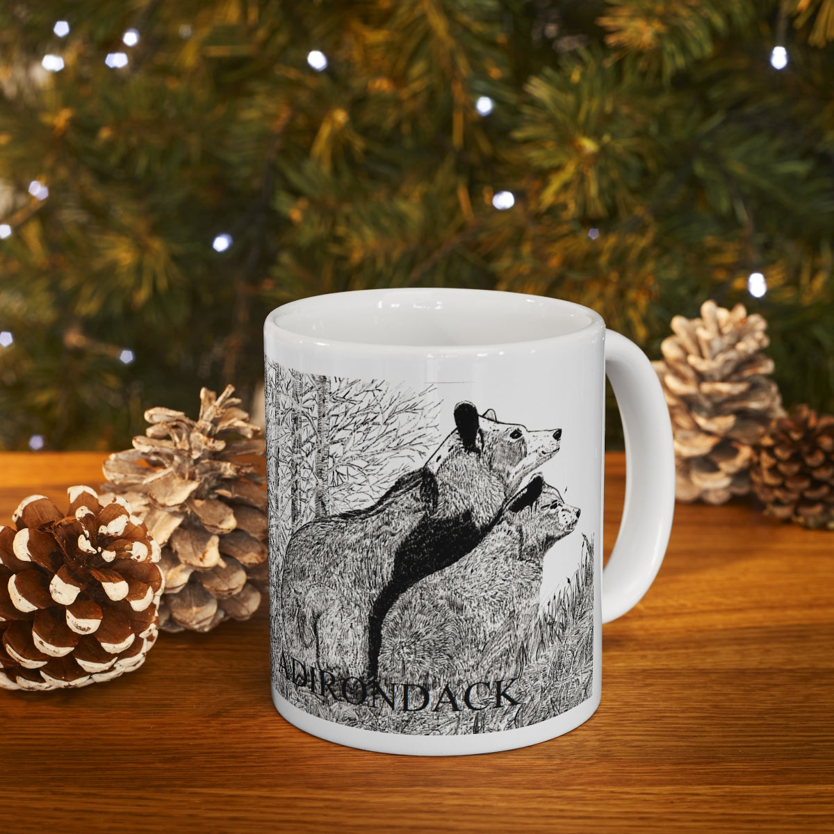 JanssenARTS Adirondack Bears Ceramic Mug